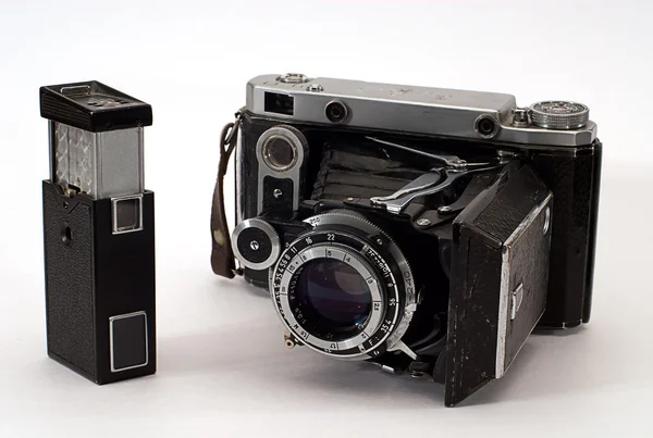 Två gamla photocamera — Stockfoto