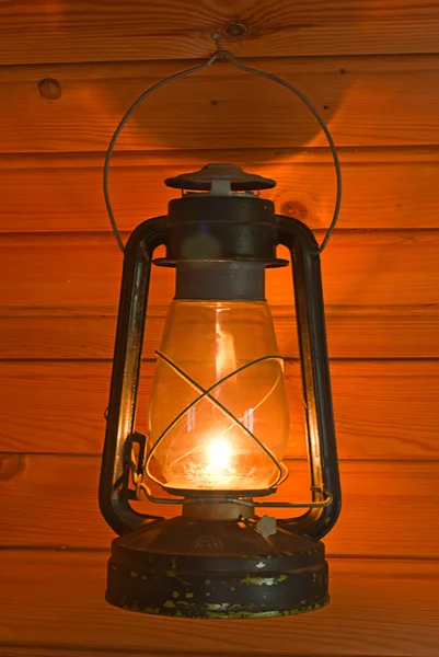 stock image Old antique oil lantern