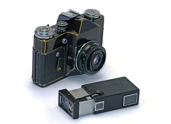 Two old photo cameras — Stock Photo, Image