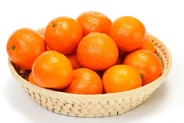 Mandarinen isoliert auf einem weißen — Stockfoto