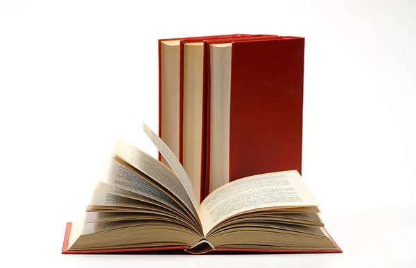 Stack book on white isolated — Stock Photo, Image