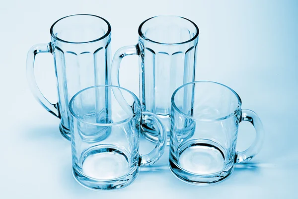 Prázdnou sklenici, samostatný — Stock fotografie