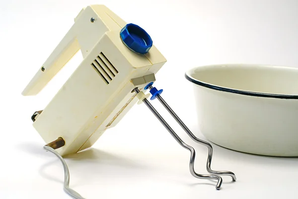孤立的电动食品搅拌机 — 图库照片