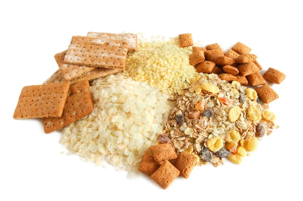Getreide, Cracker und Müsli — Stockfoto