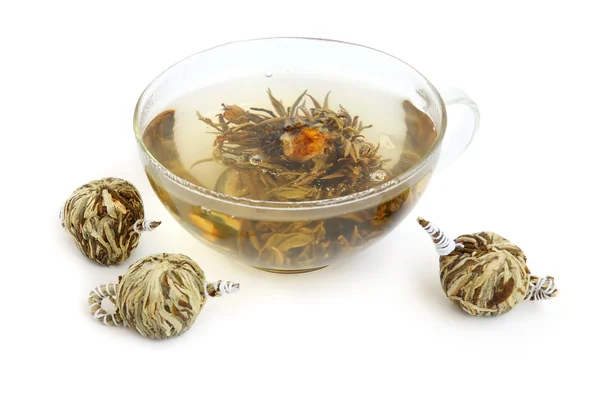 Egzotyczna herbata kwiat — Zdjęcie stockowe