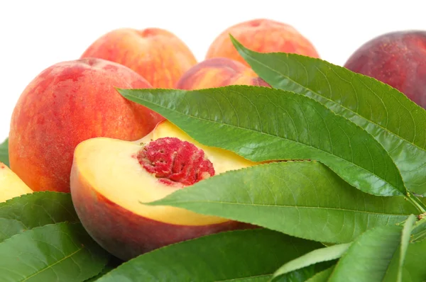 Ripe peach Stock Image