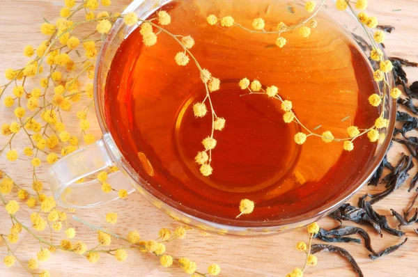 Żółta herbata — Zdjęcie stockowe