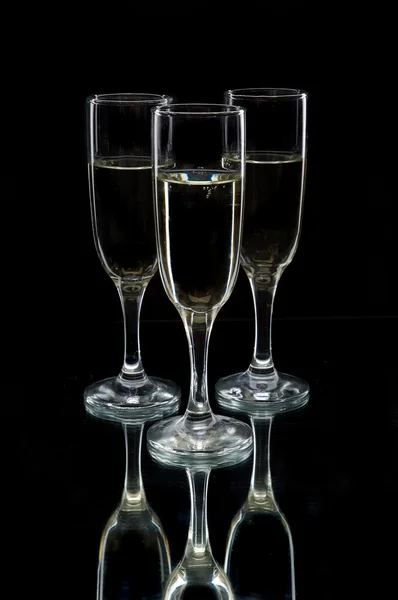 Шампанские флейты — стоковое фото