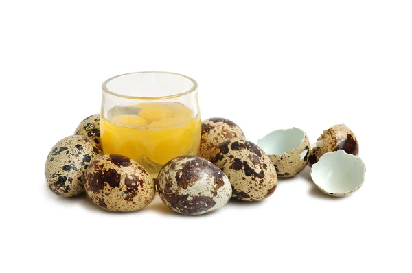 Bunch of quail eggs — Stock Photo, Image