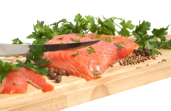 Fresh salmon steak — Stock Photo, Image
