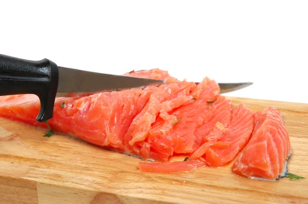 Bife de salmão fresco — Fotografia de Stock