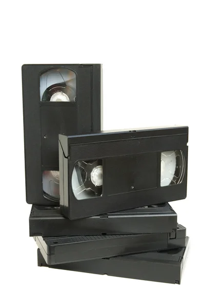 录像盒式磁带组 — 图库照片