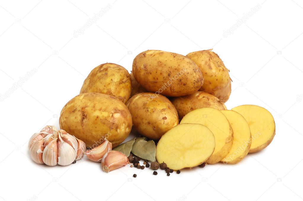 Raw potatoes