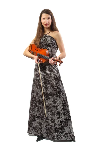 美しいバイオリン奏者 — ストック写真