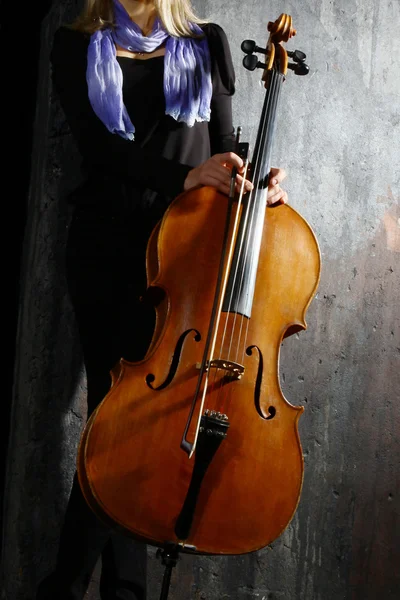 チェロの音楽家 — ストック写真