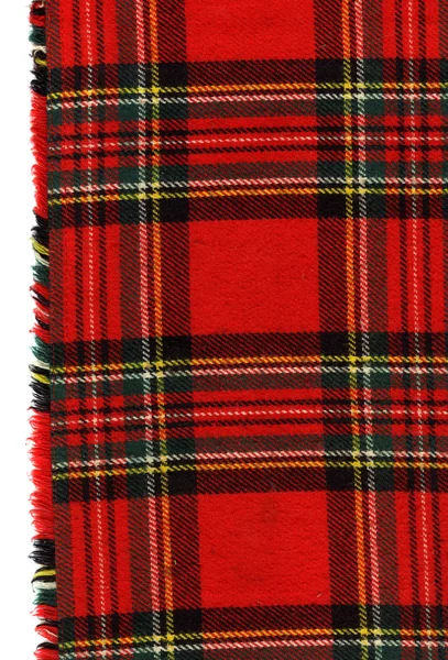 赤のスコットランドの格子縞 — ストック写真