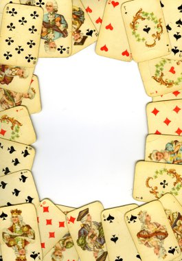 Old playing cards clipart