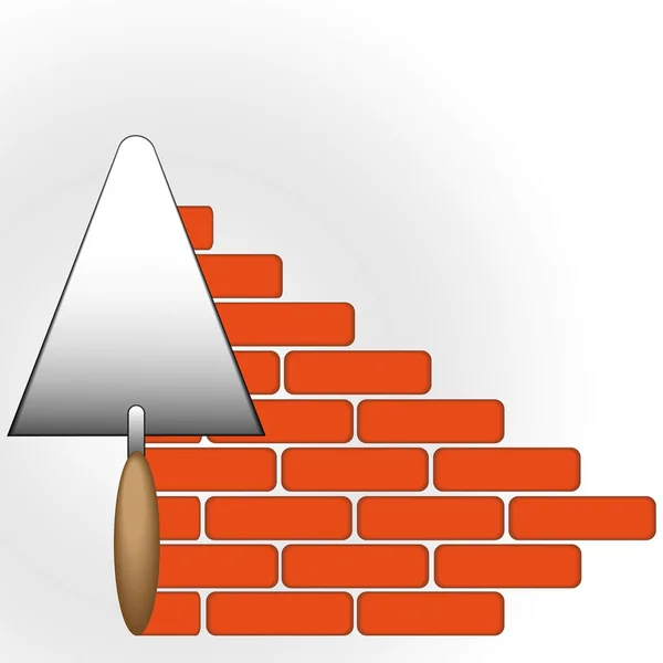 Illustration Isolated White Brick Wall — Stockfoto