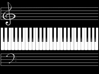 Piano keys clipart