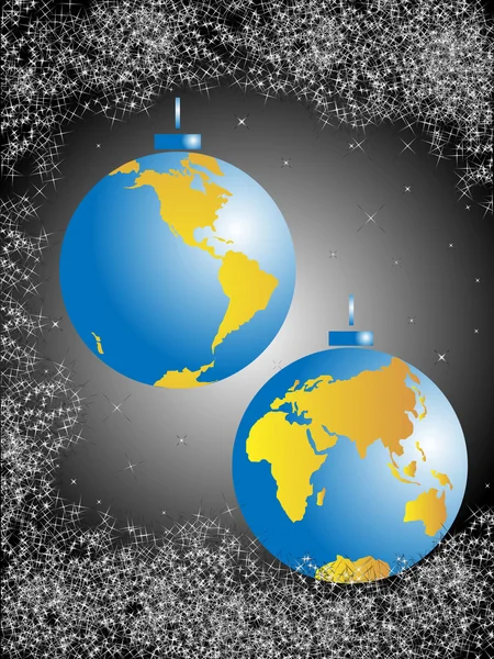 Christmas bollar-globe — Stockfoto