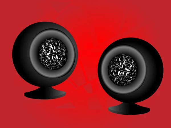 Sistema acústico sob a forma de esferas — Fotografia de Stock