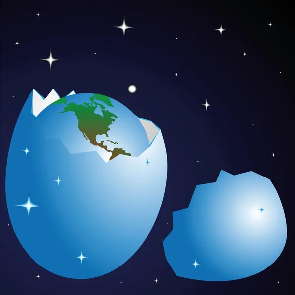 Geburt des Planeten Erde — Stockfoto