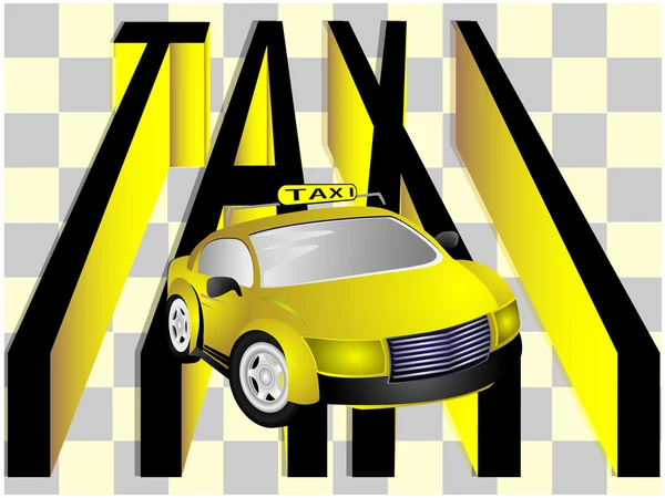O táxi — Fotografia de Stock
