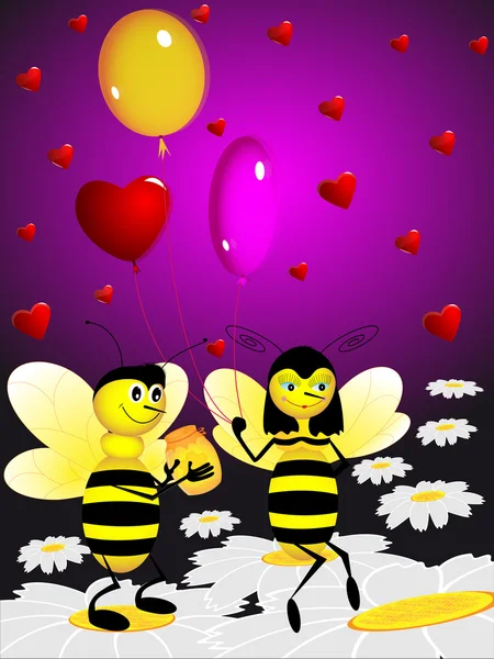 Dos abejas —  Fotos de Stock