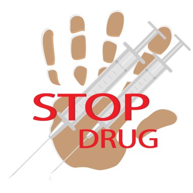 Stop drug clipart