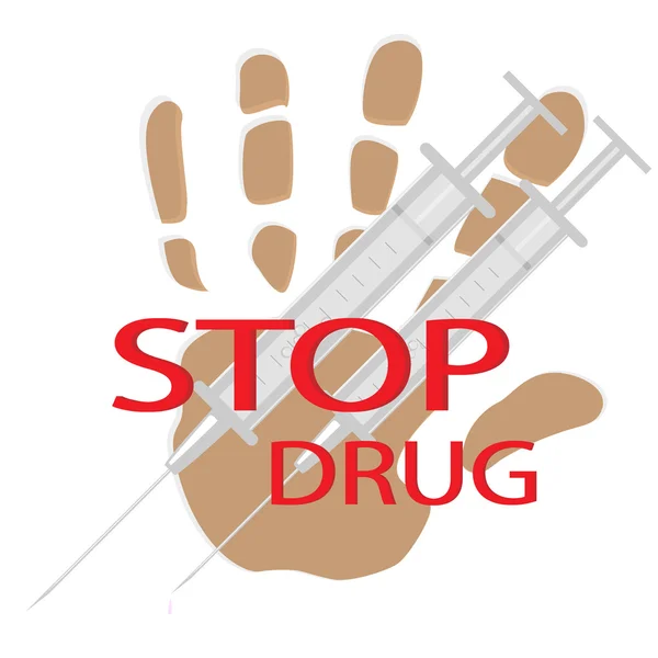 Detener la droga — Foto de Stock