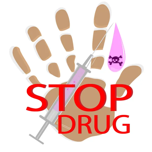Interdictie voor drugs — Stockfoto