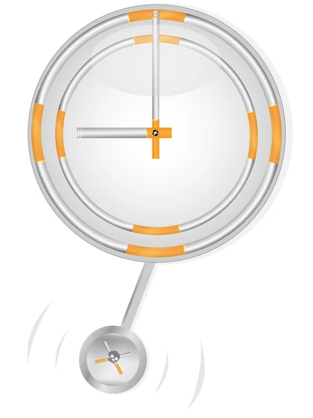 Horloge et cigarettes — Image vectorielle