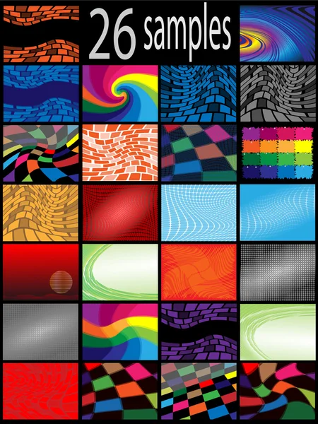 Sammlung Farbe Hintergrund — Stockvektor