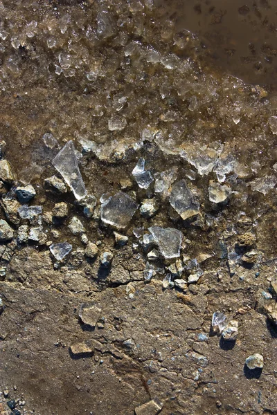 Замороженный бетон — стоковое фото