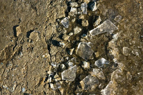 Замороженный бетон — стоковое фото