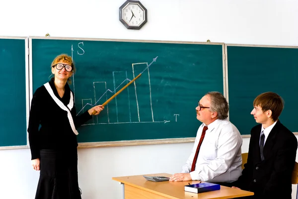 Droll lecturer — Stock Photo, Image