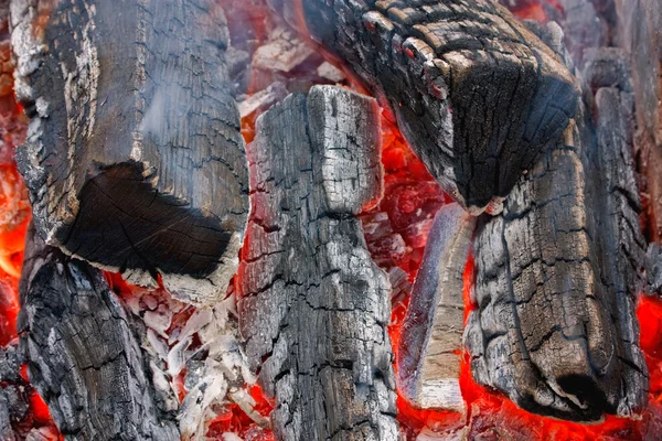 Spalanie drewna ogień — Zdjęcie stockowe