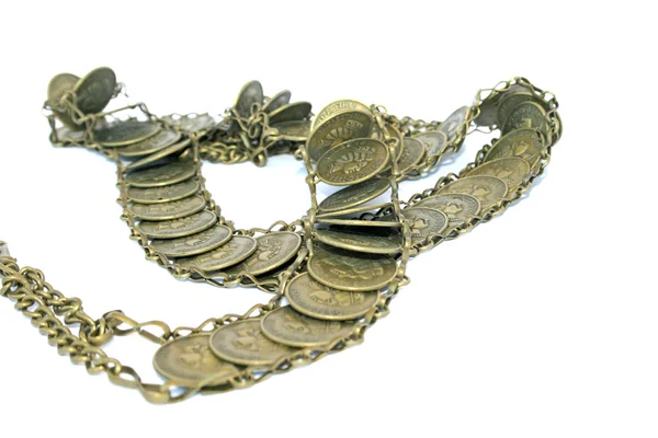 Coins belt — Stock Photo, Image
