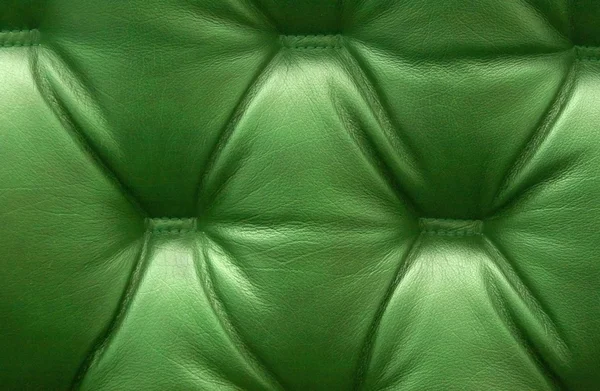 stock image Green leather upholstery