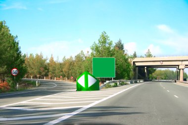 Road and billboards clipart