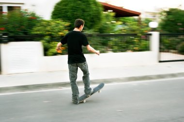 Boy on skateboard