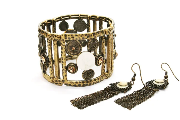 Bracelet and earrings — Stock Photo, Image