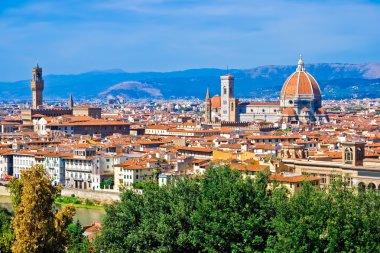 view of florence, italy  clipart