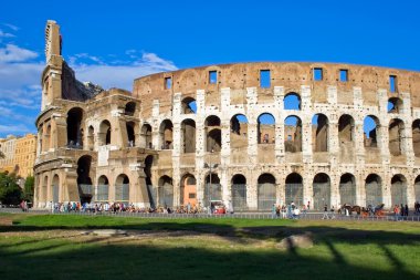 the colosseum in rome  clipart