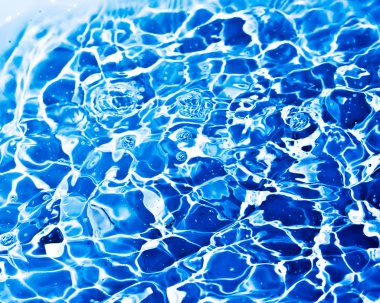 water bubbles in blue water  clipart