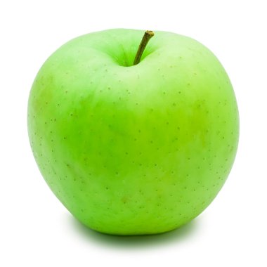 green apple isolated on white  clipart