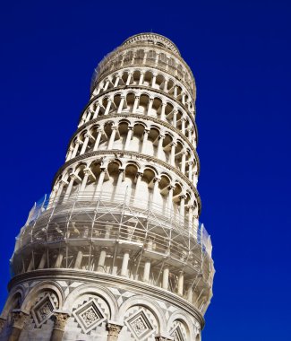 leaning tower in pisa, italy  clipart