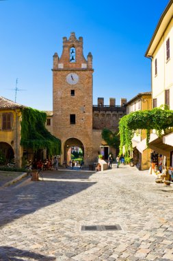 the beautiful medieval city of assisi, italy  clipart