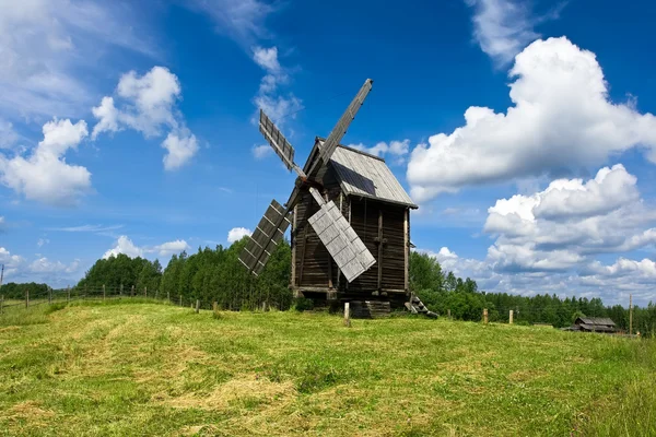 stock image traditional wooden windmill in the village of piacvo, ukraine 