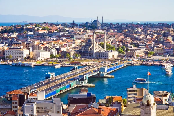 Stadtbild Von Istanbul Und Galata Turm — Stockfoto